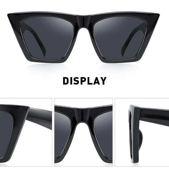 Vintage square cat-eye sunglasses - Picture 2 of 6